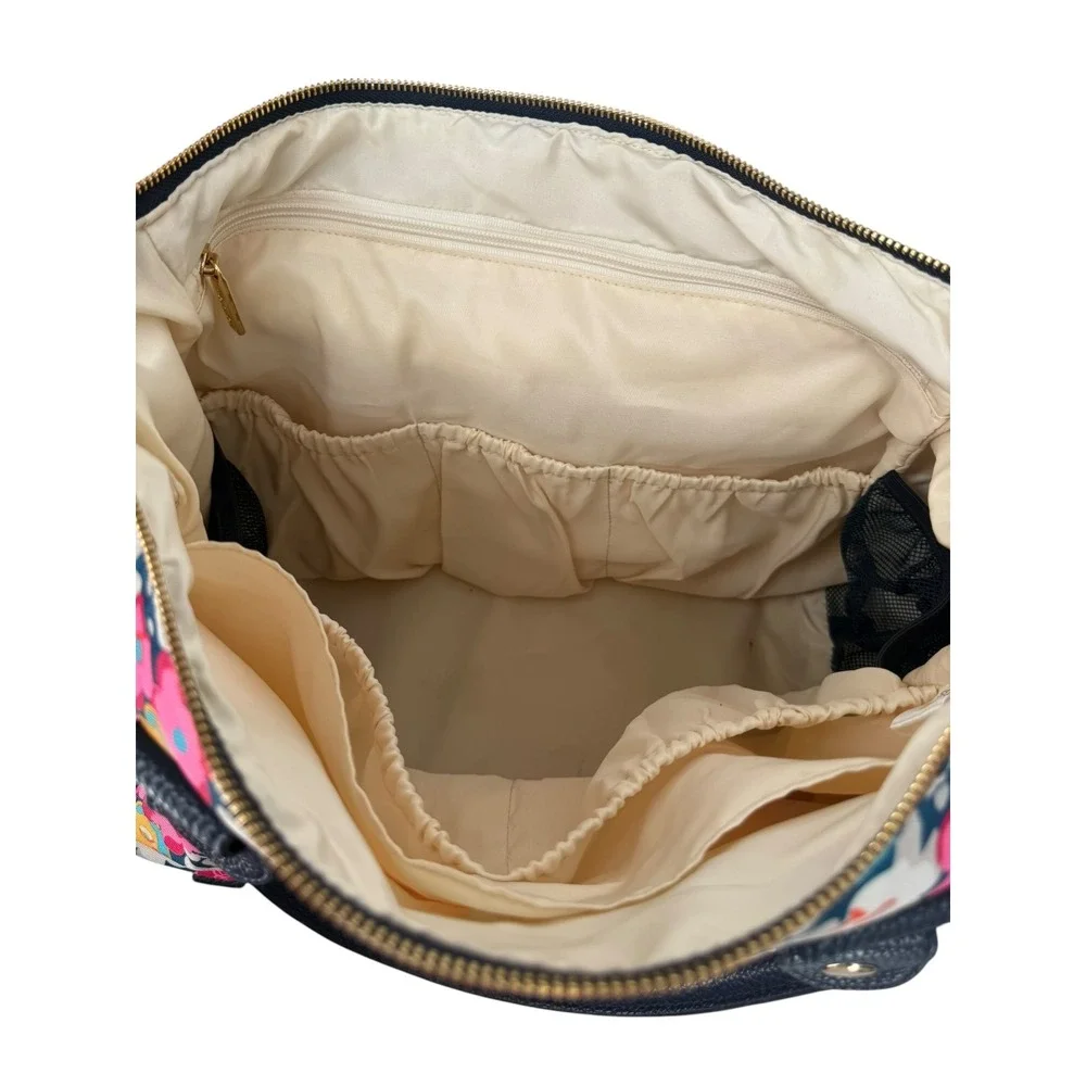 Itzy Ritzy Triple Threat Diaper Bag‎ Posy Pop Floral Multi-Way Backpack Satchel